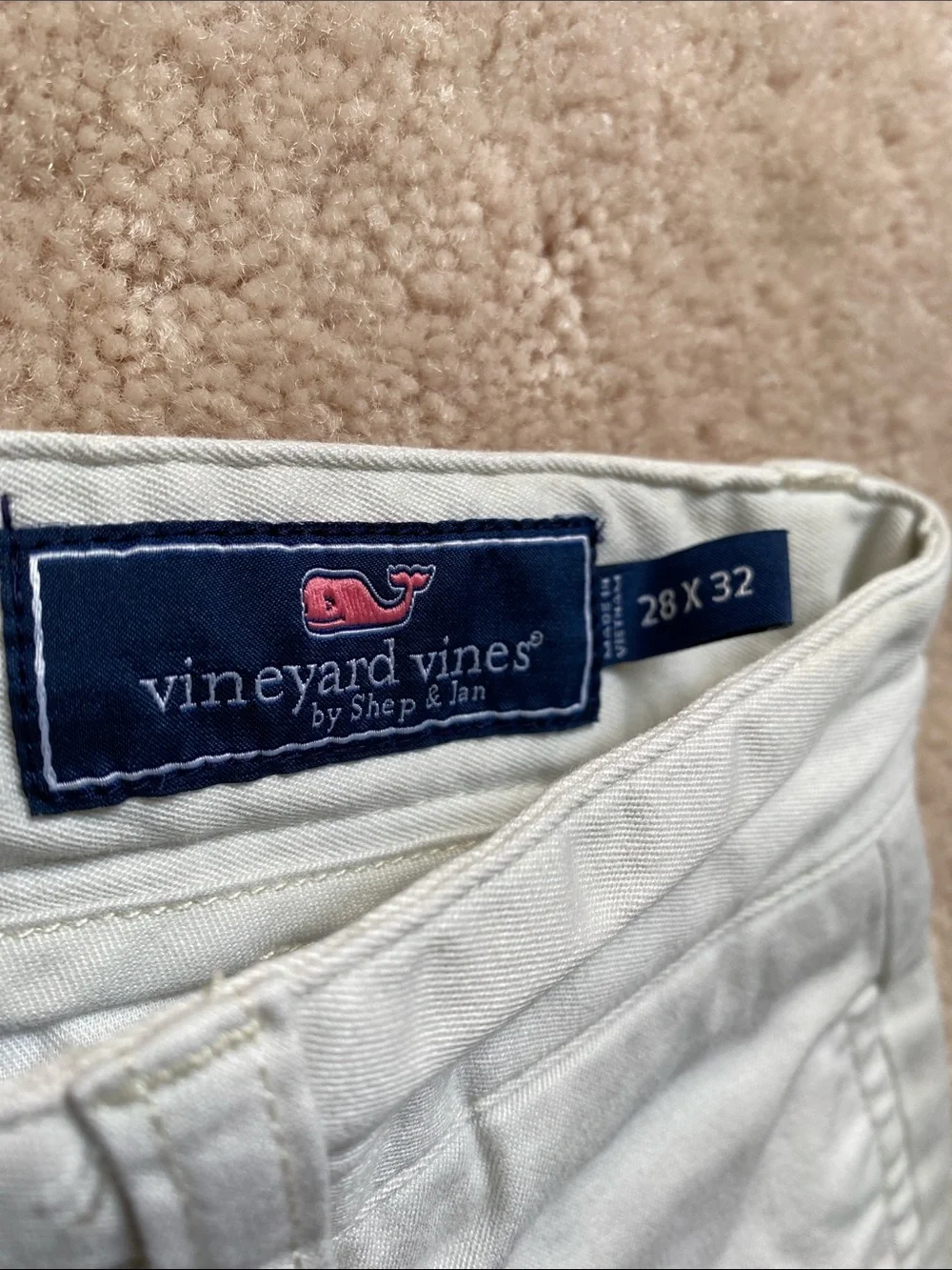 Vineyard Vines Men's Chinos in Light Cream